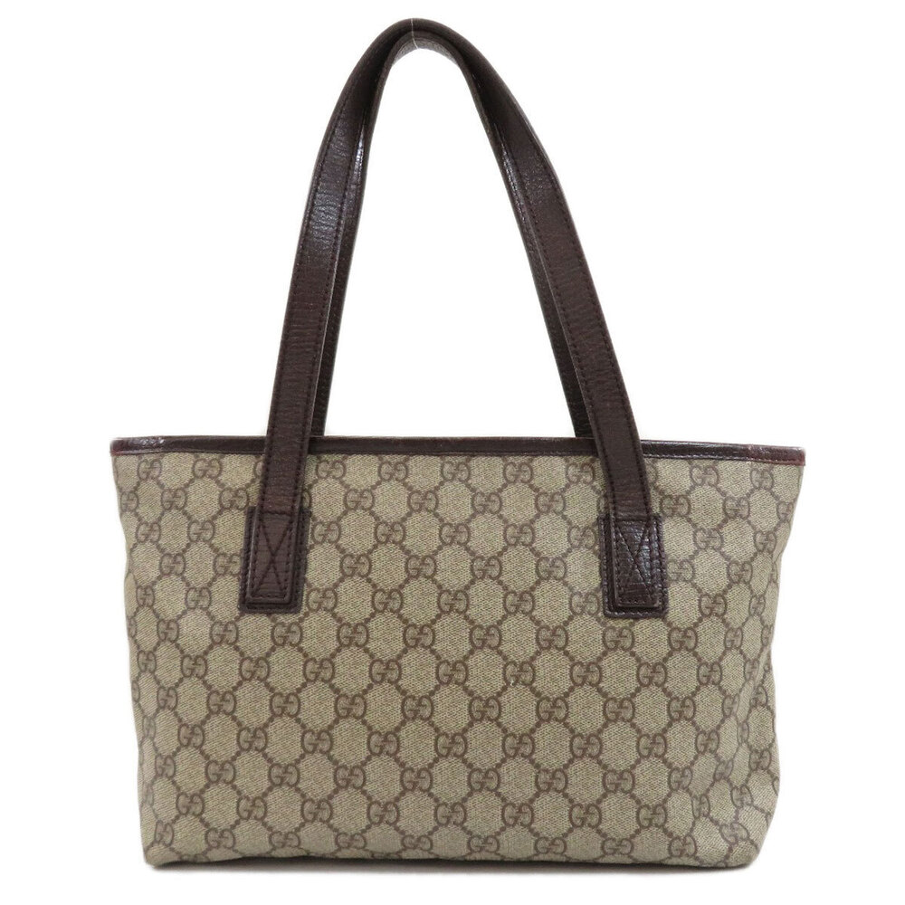 Gucci brown Tote ebony GG beige Supreme monogram Joy leather Brown Tan